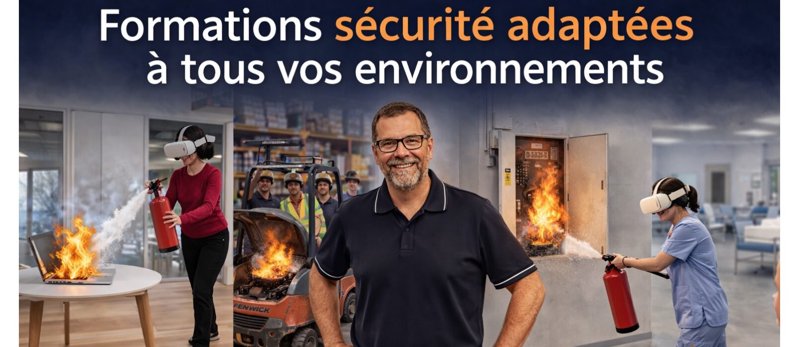 Formation à la manipulation des extincteurs et à la prévention incendie proposée par CPC Formation à Chambéry, en Savoie, pour apprendre les premiers gestes face à un départ de feu.