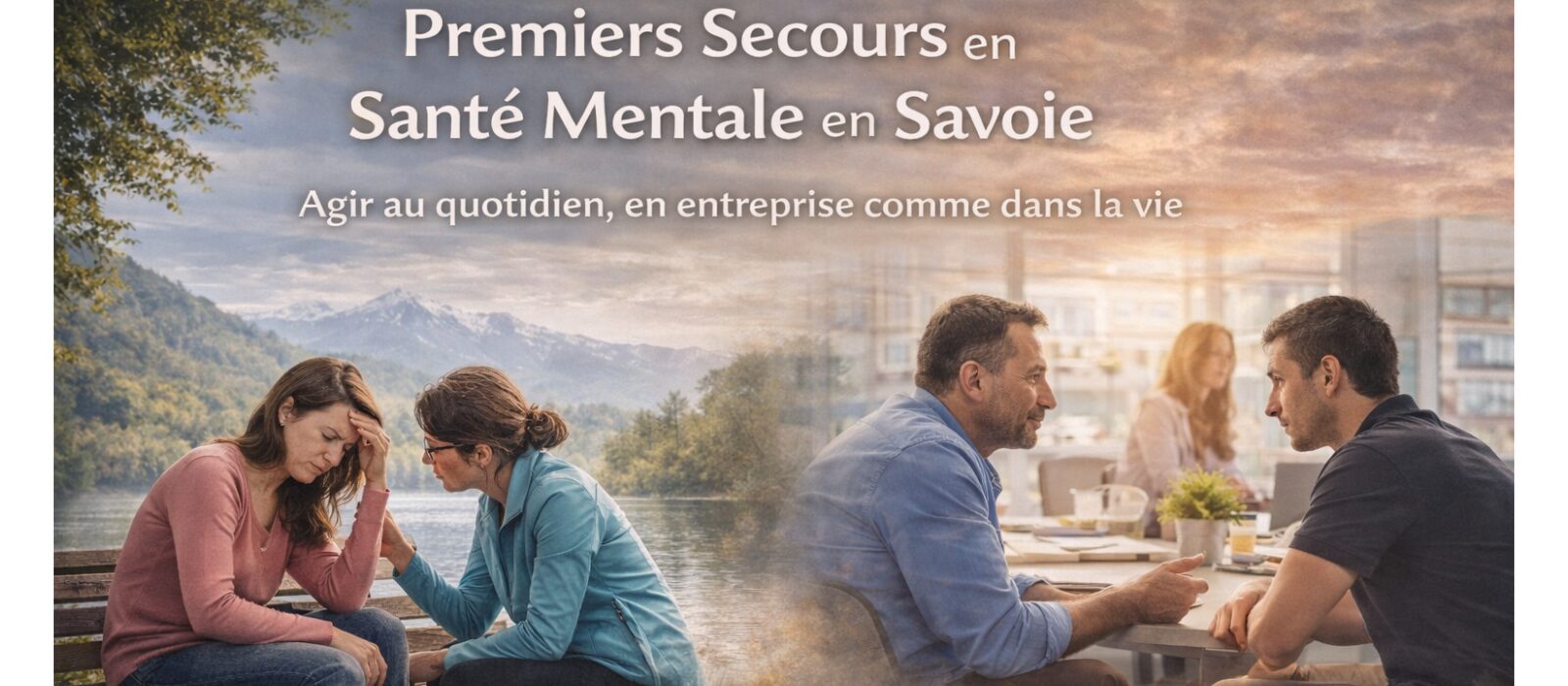 Formation Premiers Secours en Santé Mentale (PSSM) proposée par CPC Formation à Chambéry pour apprendre à repérer, écouter et accompagner une personne en difficulté psychique.