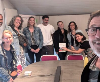 Jean-Luc Joutz avec un groupe de participants à une formation PSSM