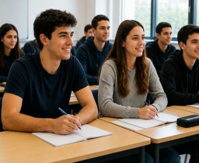 Des lycéens et étudiants assistent à une séance de sensibilisation à la santé mentale.