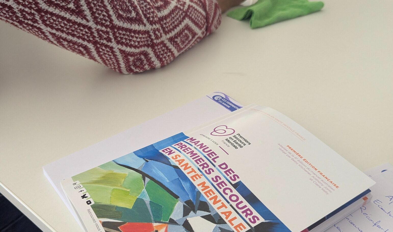 Manuel PSSM et supports de travail utilisés pendant un atelier collectif à la CCI Savoie